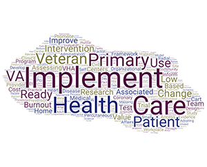 Dr. Helfrich's publication titles indicate his primary work is care of Veterans