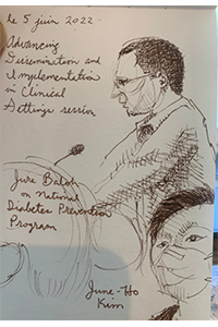 Jure Baloh presenting on implementation of National Diabetes Prevention Program at Advancing Dissemination and Implementation in Clinical Settings session